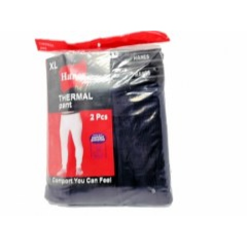 Thermal Pants 2pk. XL Hanes Ass't