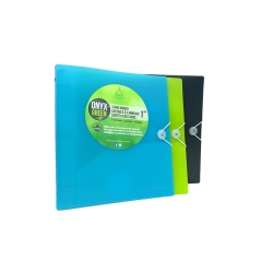 Poly Binder 1 3 Ring 2 Pockets Assorted Colours Onyx + Green"