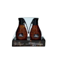 Hot Sauce Duo Set Grenade Bottles 260mL Le Gourmet