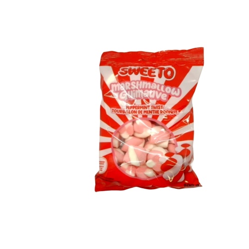 Sweeto Marshmallow Peppermint Twists 100g.