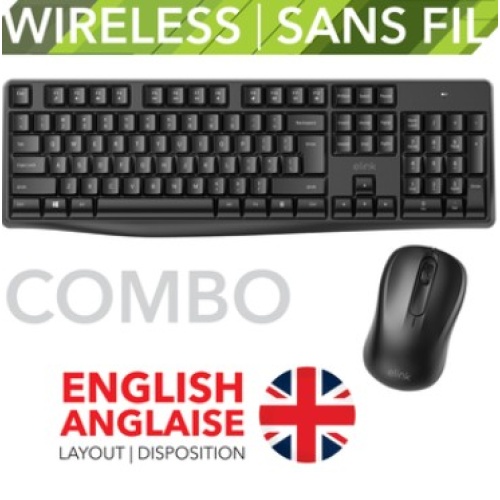 Keyboard & Mouse Wireless Combo 2.4 GHz Elink