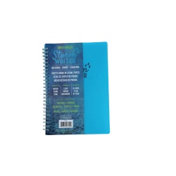 Notebook 6 x 8.75" 120 Pages Storm Writer Onyx + Green"