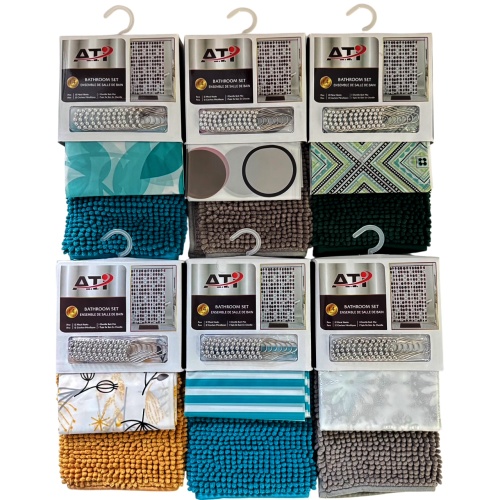 Shower Curtain 14pc Set Assorted