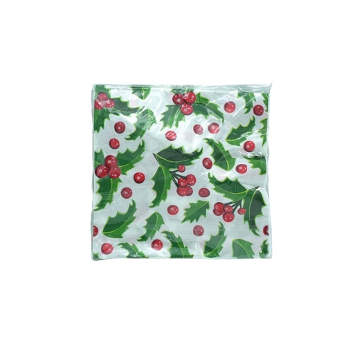 Christmas Serviettes Holly Berry