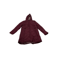 Ladies Long Lined Puffer Jacket Aubergine Sport Axis Assorted Sizes