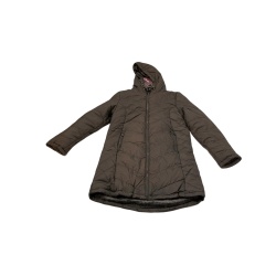 Ladies Long Lined Puffer Jacket Charcoal Sport Axis Assorted Sizes