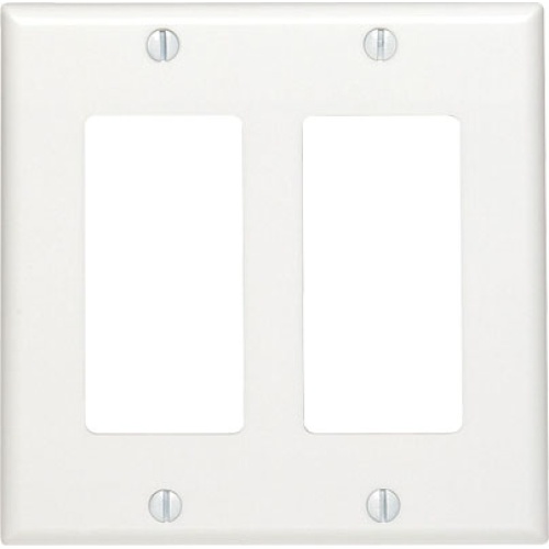 Decora WallPlate two gang white