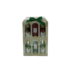 Brooks & Waters 6pc. Bath Gift Set Frosted Cranberry & Sparkling Pear