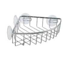 corner shelf Chrome with suction