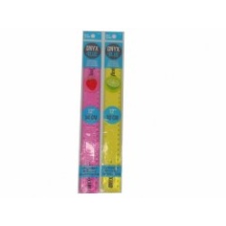 Scented Ruler 12 Ass't Onyx Blue"