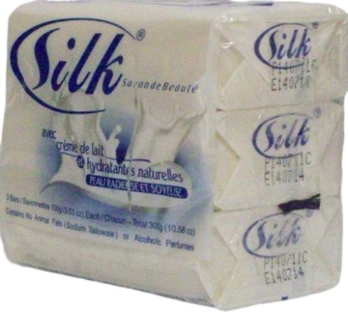 Silk Beauty Bar W/milk Cream & Pearl Glow Natural Moist. Radiant & Silky Skin(white) 3pk 100g