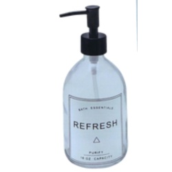 Soap Pumps With Printed Glass 16 Oz 470ml