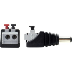 DC plug 2.1mm with push button terminal