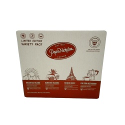 Papa Nicholas Coffee Variety Pack 80 - 10g. Cups (Breakfast, Hawaiian, French, Five-Star)
