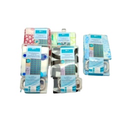 PEVA Printed Shower Curtain Set 70 x 72" Assorted Home Beyond Essentials"