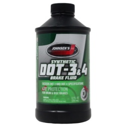 Brake Fluid 355ml DOT 3 & 4 Johnsen's