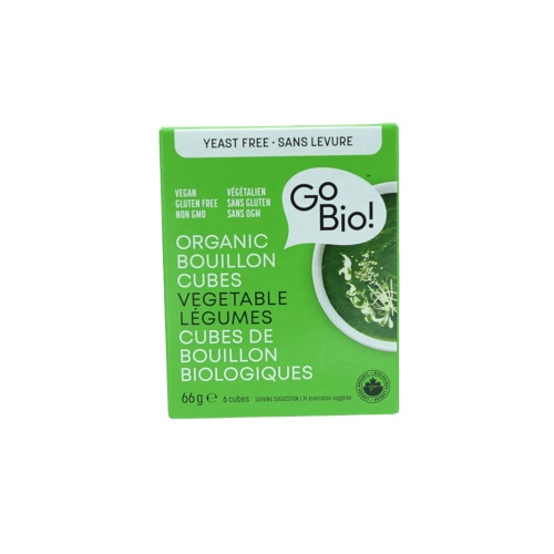Organic Bouillon Cube Vegetable 66g. 6 Cubes Go Bio!