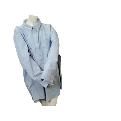Oxford Long Sleeved Shirt 4XL White/Blue (or 2/$9.99)