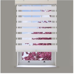 Blinds White cordless polyester 44 inch x 84 inch