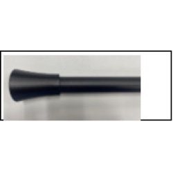 curtain rod Black extendable triangle solid" 1"diam, 48' x 84 inch"