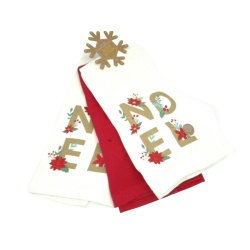 Kitchen Towels Xmas Set Of 3 Holly & Joy