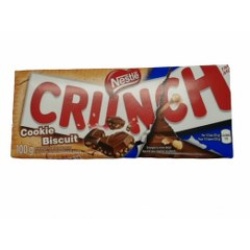 Crunch Cookie Biscuit Chocolate Bar 100g. Nestle