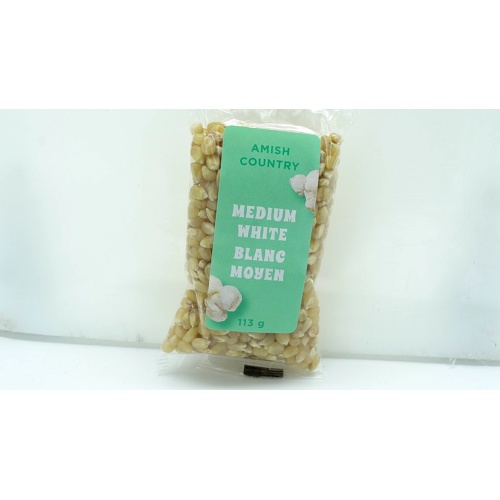 Amish Country Kernels Medium White 113g. (or 5/$1.99)(endcap/promo)