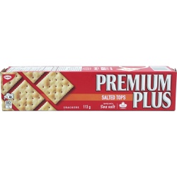 Premium Plus Salted Tops Crackers 113g. Christie