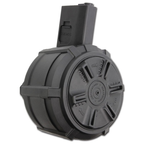 M4 Drum Magazine 1,500 Rd Auto Winding w/ LiPo Battery