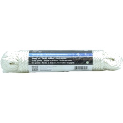 Nylon Twisted Rope 3/16 X 50' White 200lb. Onward"