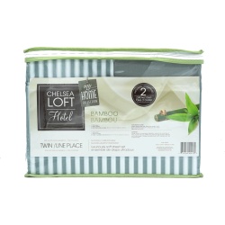Bamboo Bed Sheets W/2 Pillow Cases Twin Chelsea Loft Hotel