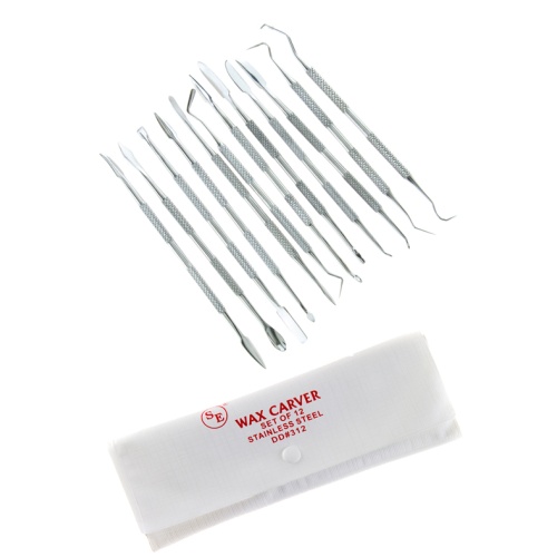 Wax Carver 12pc. Set Stainless Steel In Pouch Or B/U 1.49 each