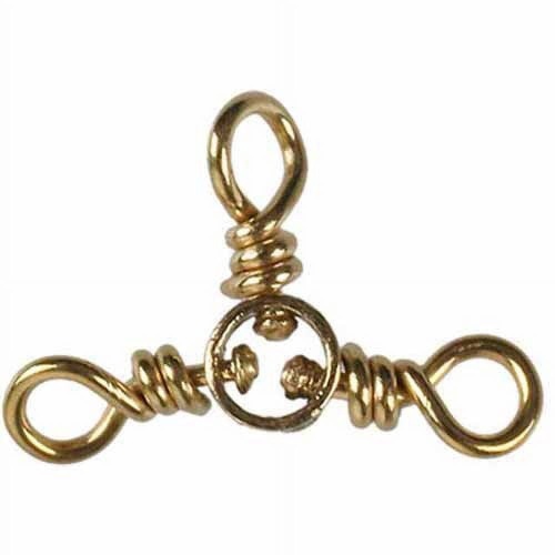 3-way Swivels W/ Twisted Wire Eyes Size 6 6pc. Danielson