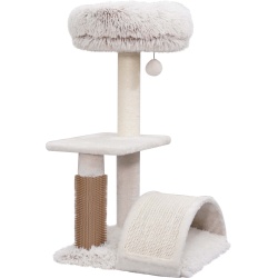 3 Level Cat Tree & Scratcher 15 x 15" x 27.8" Vibrant Life"