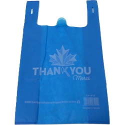 Reuseable Shopping Bag Blue merci Thank You""