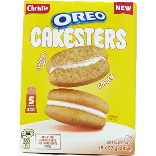 Oreo Cakesters Golden 5 Packs x 2 Snack Cakes 285g.