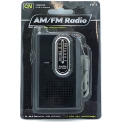 Pocket AM/FM Radio CM Homeware