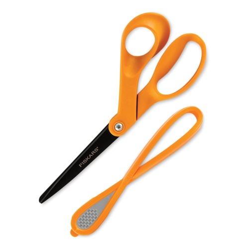 8 Non Stick Scissors w/Paper Cutter Fiskars