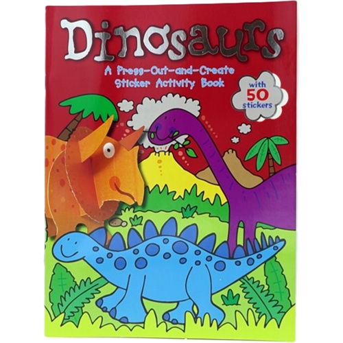 Sticker Activity Book 50 Stickers Dinosaurs