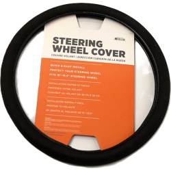 Steering Wheel Cover Black Fits 15 - 15.5" Steering Wheels Rangewest"
