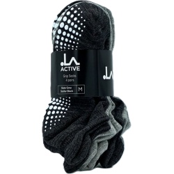 Grip Socks 4pk. Slate Grey Medium La Active
