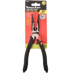 Long Nose Pliers 8 Black Carbon Steel Tooltech"