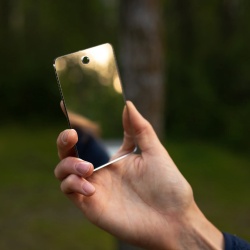 Featherweight Mirror 2.75 x 4.25" Shatterproof acrylic"