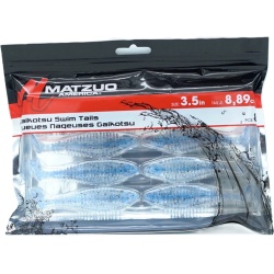 Gaikotsu Swim Tails 3.5 8pk. Oyster Matzuo"