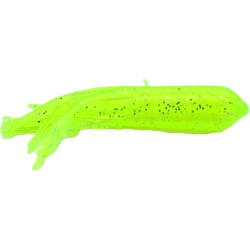 Salted Tube Chartreuse Silver Flake 3.5 8pk. Apex Tackle"
