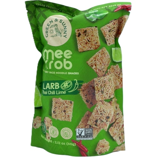 Mee Krob Larb Thai Chili Lime Thai Crispy Rice Noodle Snack 60g.