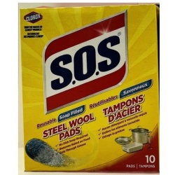 S.O.S Steel wool pads 10pk