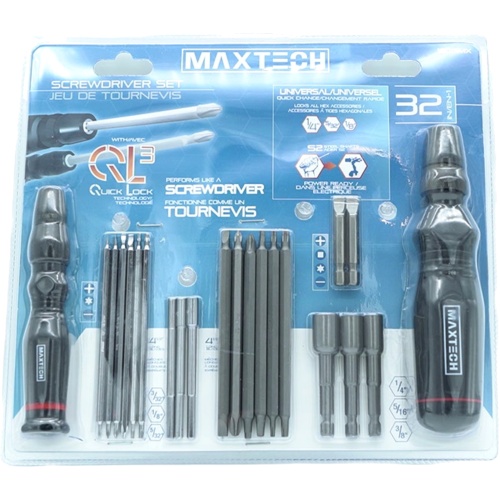 Screwdriver Set 32pc. Set Maxtech
