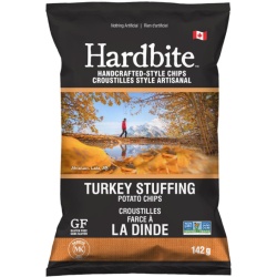 Handcrafted-Style Chips Turkey Stuffing 142g. Hardbite
