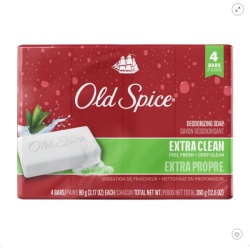 Old Spice Bar Soap Extra Clean 90gx4